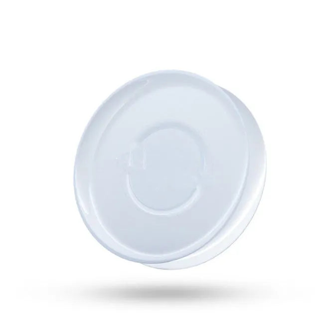 Transparent circular and square silicone nano gel adhesive pads on a car dashboard holding a mobile phone.