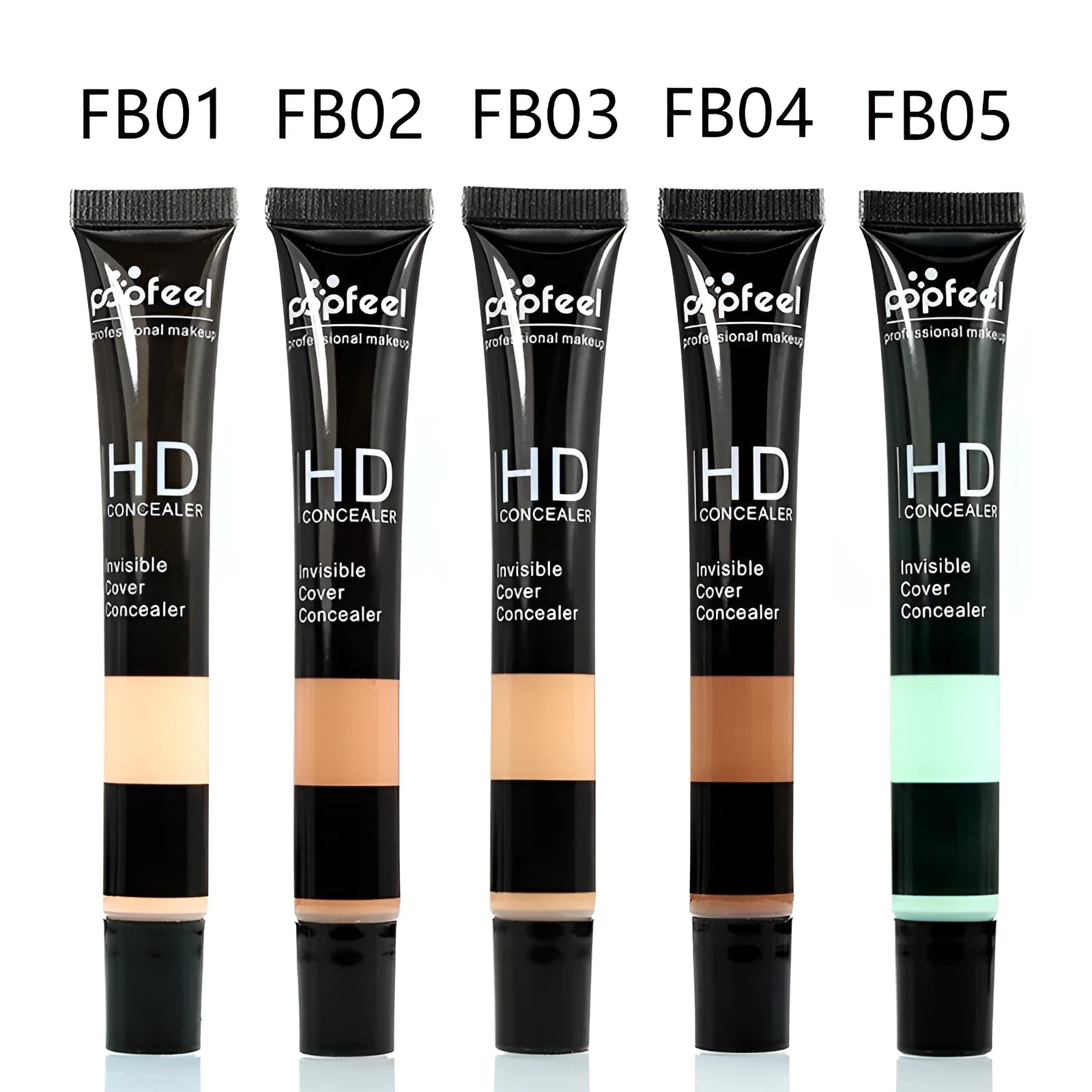 Pro concealer makeup stick with high coverage and full gloss finish in five colour options