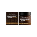 Charm Body Butter For Men 100g white tub with moisturising body milk for male grooming