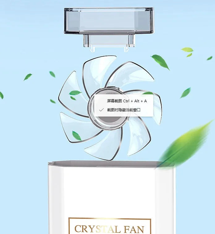 Pink rechargeable perfume fan with USB charging port and 1200mAh battery
