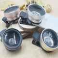 0.45X wide angle mobile phone lens in metallic finish attached to smartphone