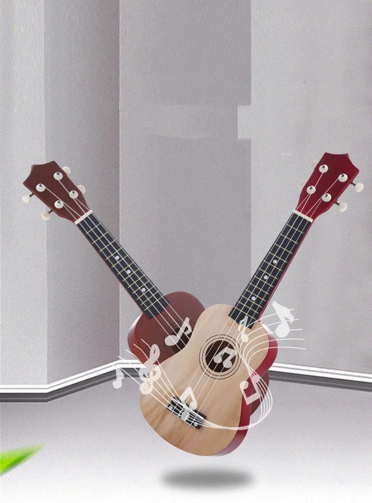 Junning 21 inch children's beginner ukulele in six colour options with cowhide box