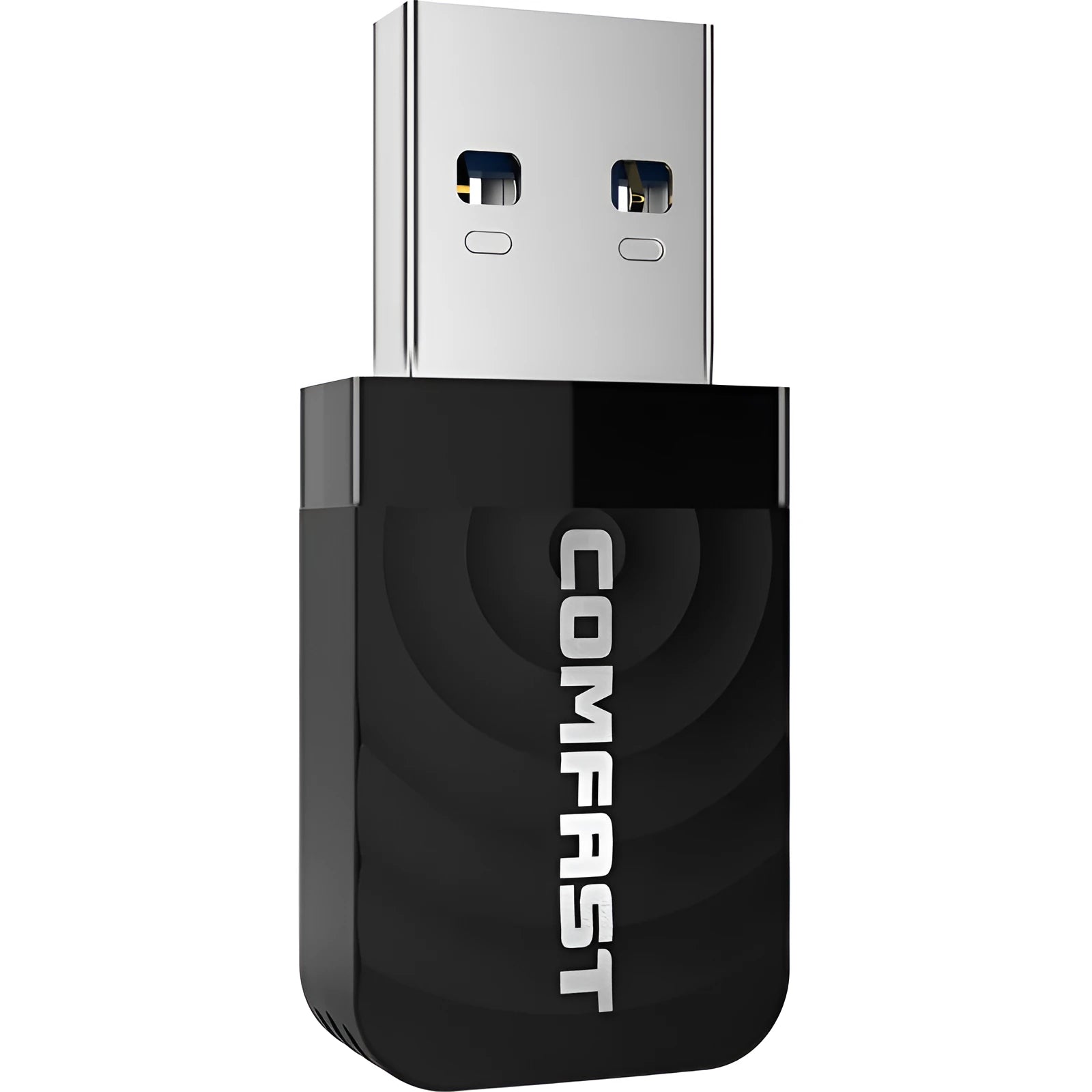 Black USB 3.0 dual band 1300Mbps wireless network adapter for desktop or laptop