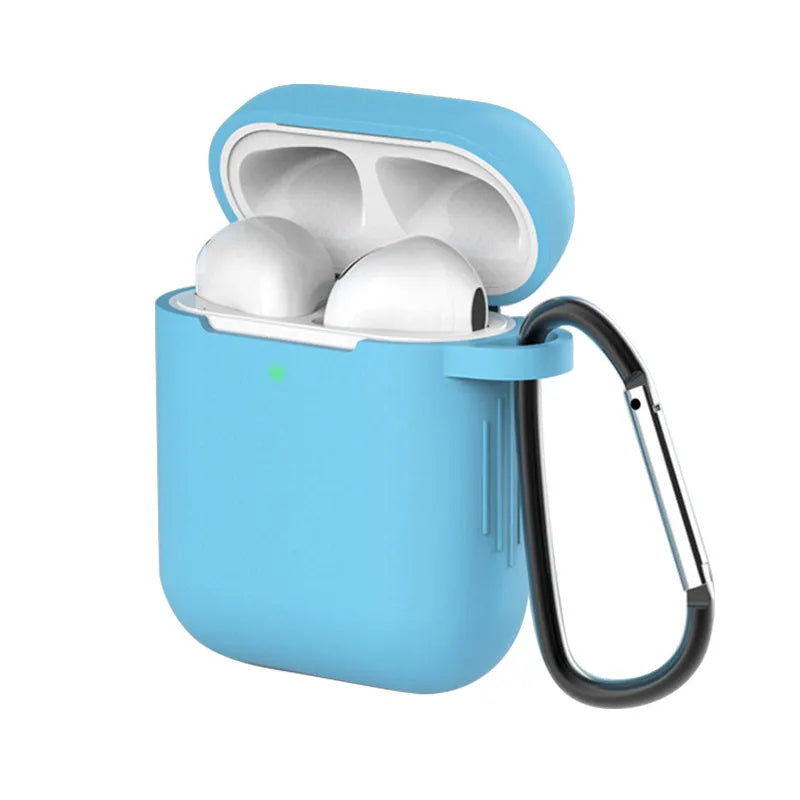 Liquid silicone cover for AirPods 1st and 2nd generation case in multiple colour options