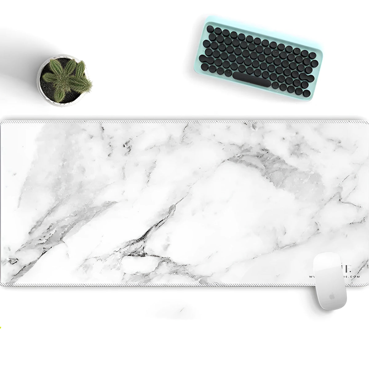 Texture anime large lock edge mouse pad with non-slip rubber base and cloth surface, 300x600mm size