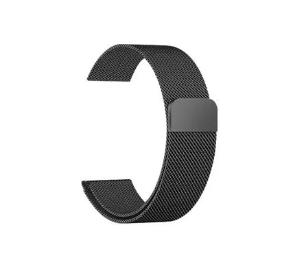 Stainless steel watch strap in silver colour compatible with 38mm and 42mm watches