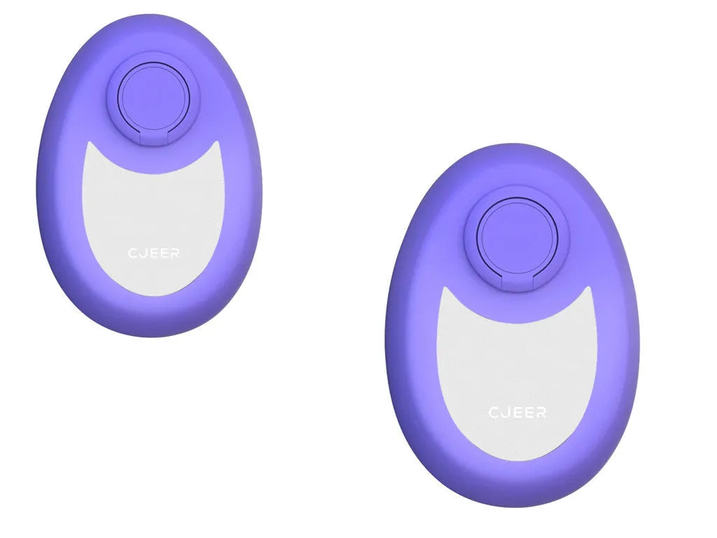 CJEER upgraded crystal hair removal eraser device in green, purple, or black with metal finger ring.