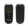 Black plastic automotive paint coating thickness gauge 38x87x22mm for 0-1.8mm measurement