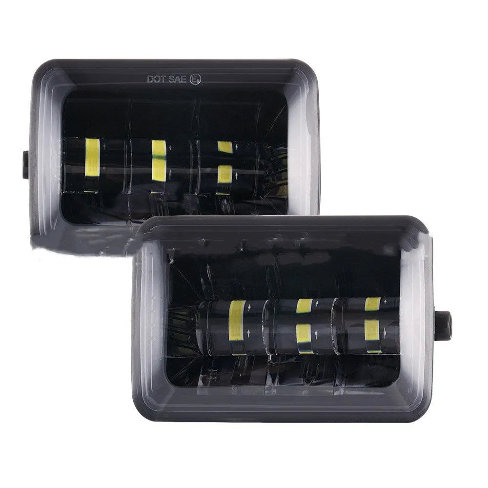 Square black LED fog light for 2015-2017 Ford F150 with die-cast aluminium housing