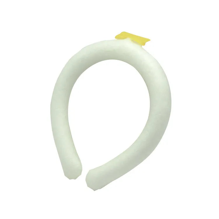 PVC cooling neck ice ring with temperature indicators for outdoor sports heatstroke prevention