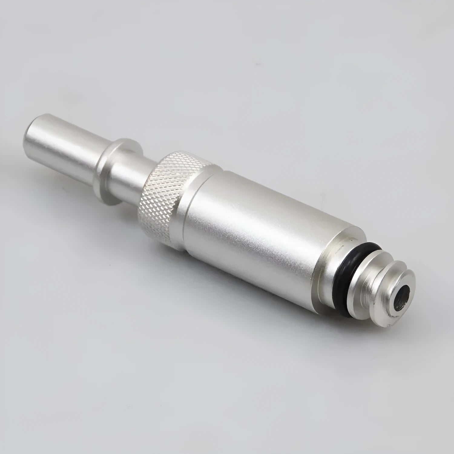Silver metal transmission refuelling joint tool for VAS6262-9 service kits.