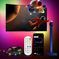 5 metre RGB LED light strip with remote control for desktop and TV background lighting