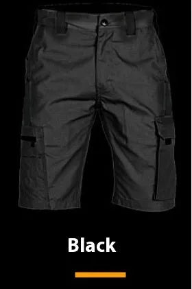 Beetle elastic waist camouflage shorts in tactical pattern with adjustable waistband