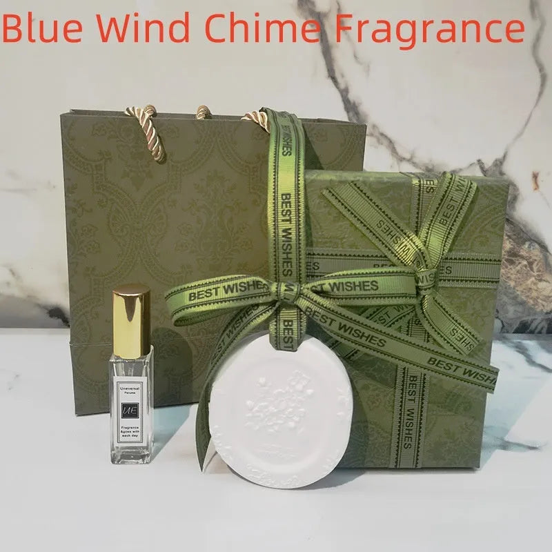 Car aromatherapy stone pendant with essential oil bottle and gift box packaging