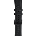 Oil wax cowhide leather Apple Watch strap in black, business style, sizes 38-40 and 42-44
