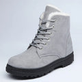 Warm snow boots with rubber outsole, low heel, available in multiple colours and EU sizes 35-44