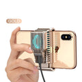 Mobile phone radiator cooling accessory with clip for 4-7 inch smartphones in black colour