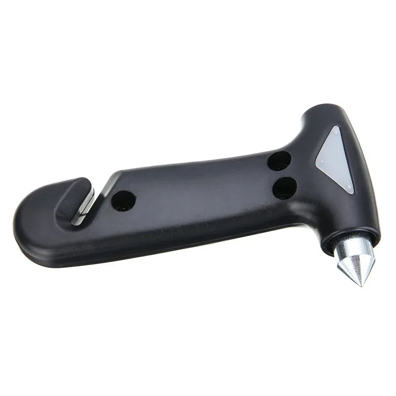 Black multifunctional two-in-one plastic automobile emergency escape hammer 13x7cm