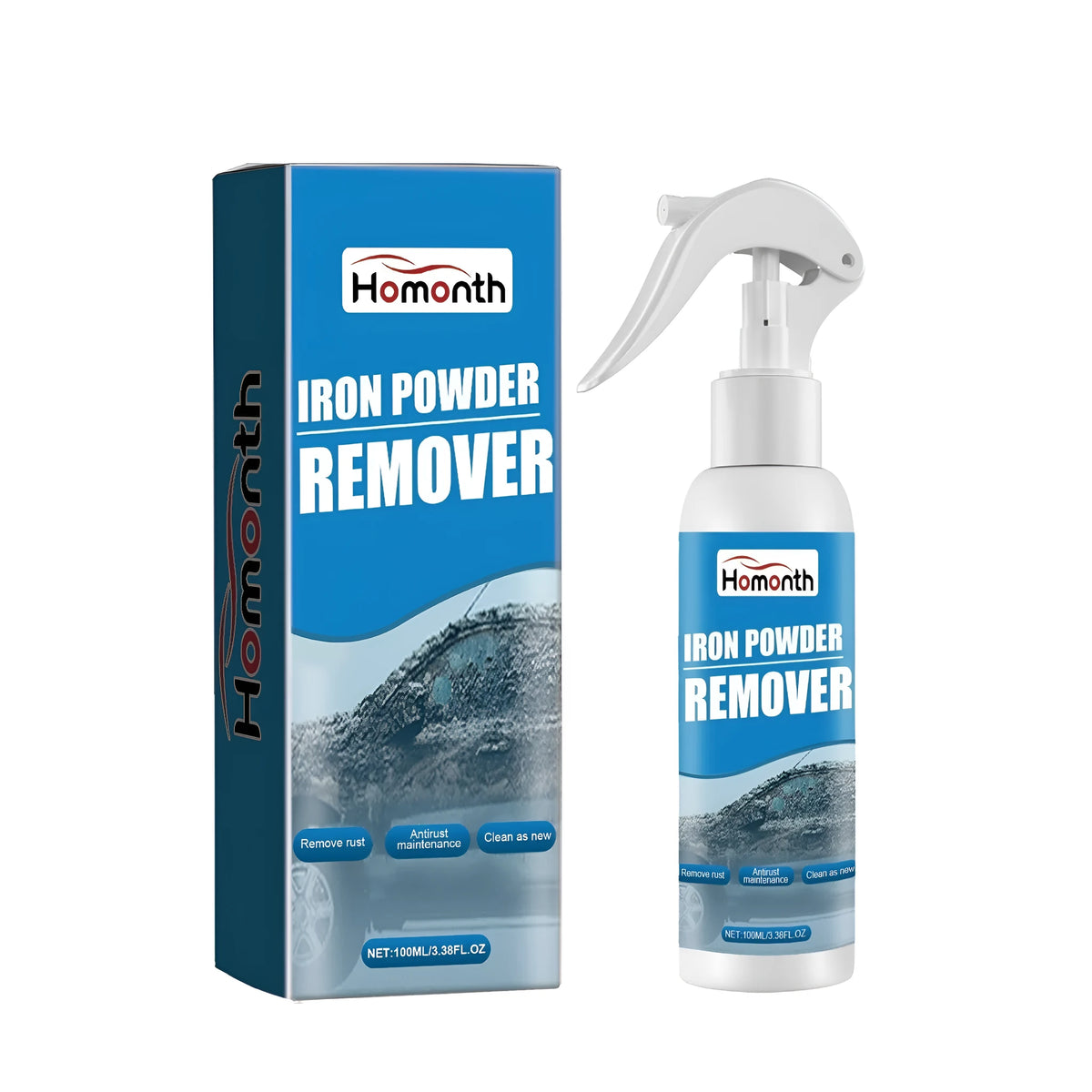 Automobile anti rust spray bottle 100ml with citric acid for car body rust prevention