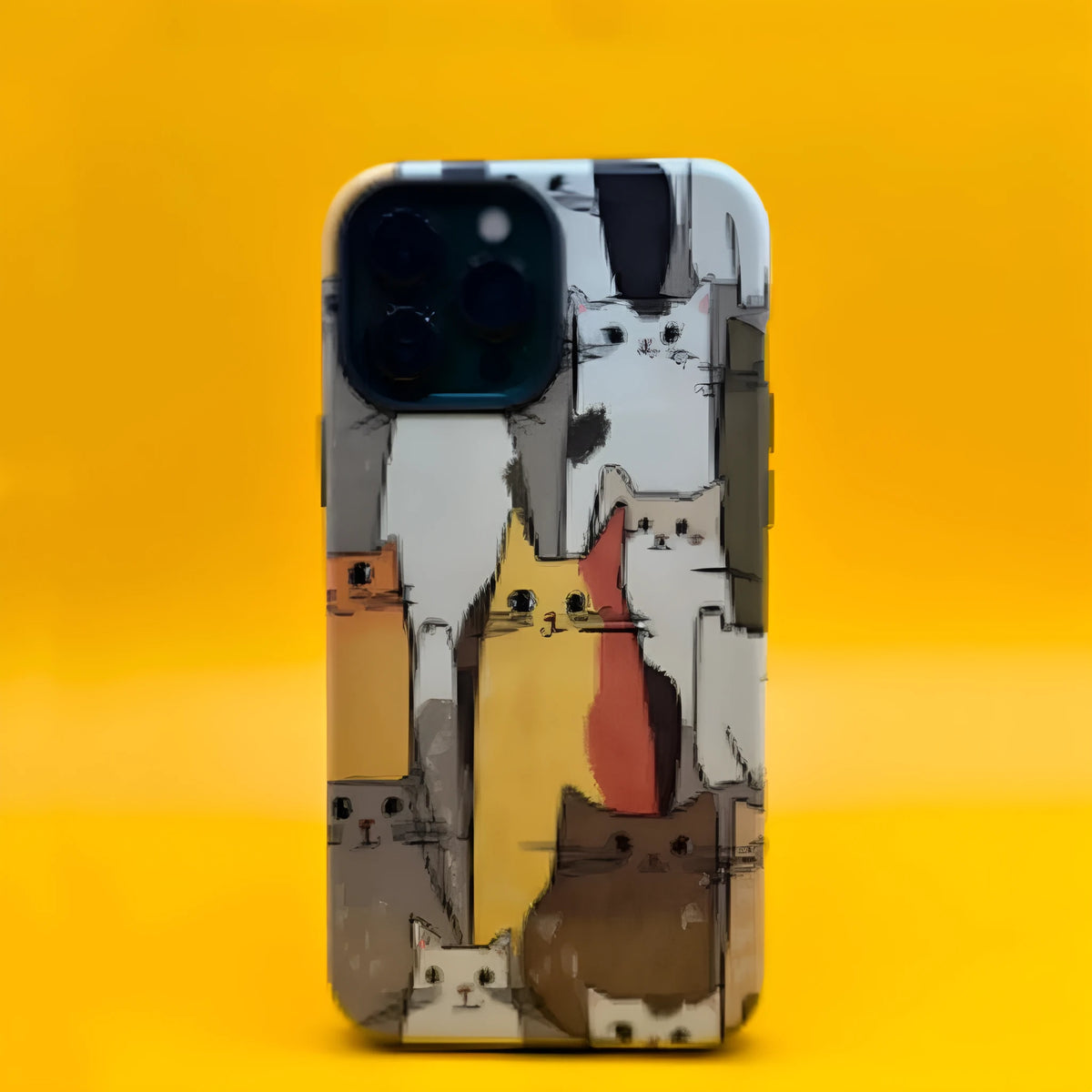 Plastic all inclusive phone case with heat transfer printed cartoon design for iPhone 15 Pro Max