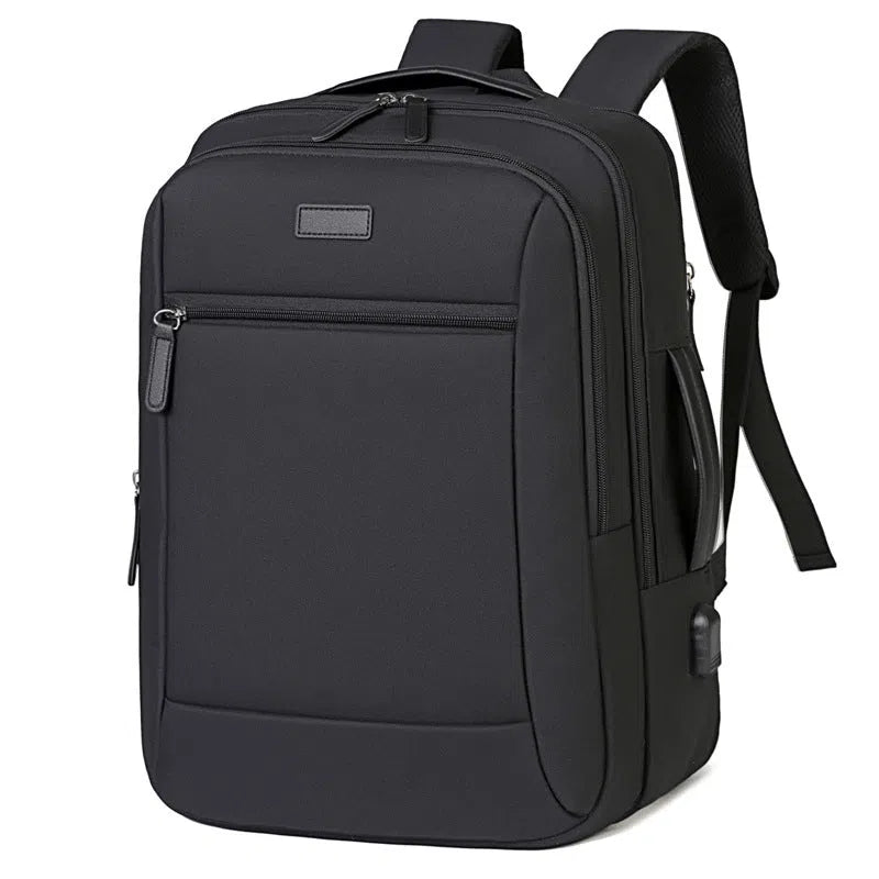 Women's large capacity business bag in solid colour Oxford cloth, available in beige, black, and other shades