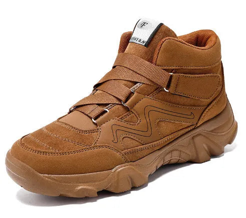 A pair of men's classic lace-up casual shoes on a plain background.