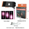 USB rechargeable bicycle taillight with flowing red light and multiple colour options