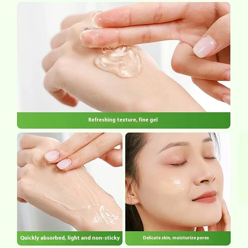300g aloe vera gel moisturiser bottle with pump dispenser for skin hydration