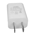 White standard USB power adapter charger with 5V1A output and CE FCC certifications