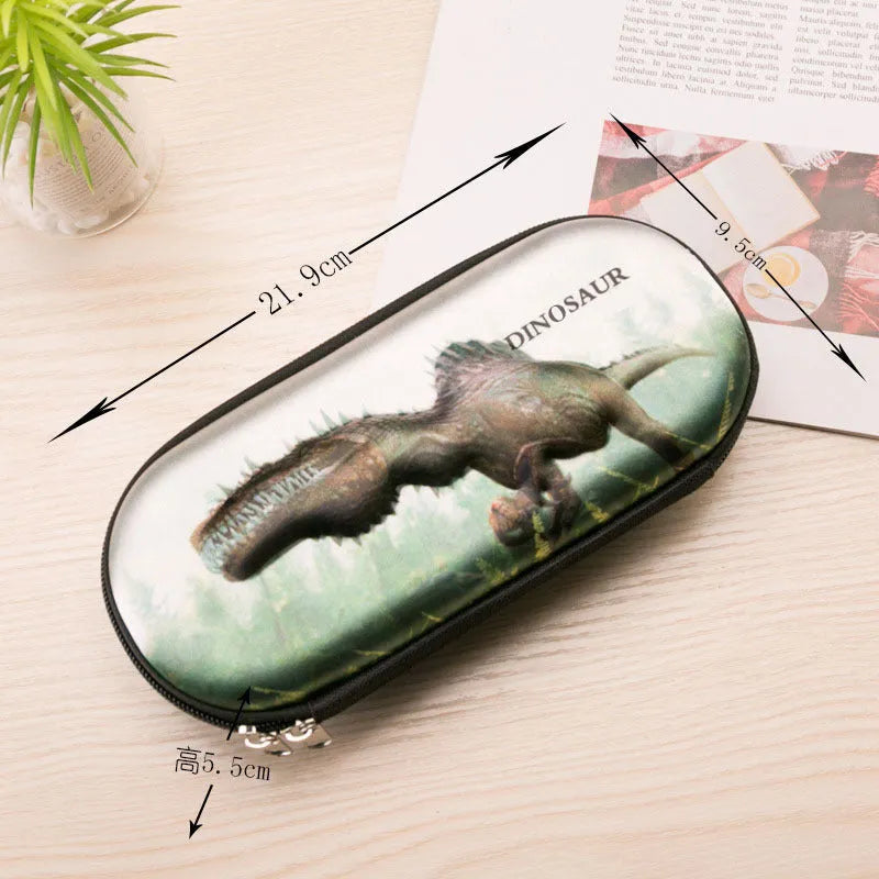 Dinosaur stationery box EVA pencil case 22x9x5cm for children in three colour styles