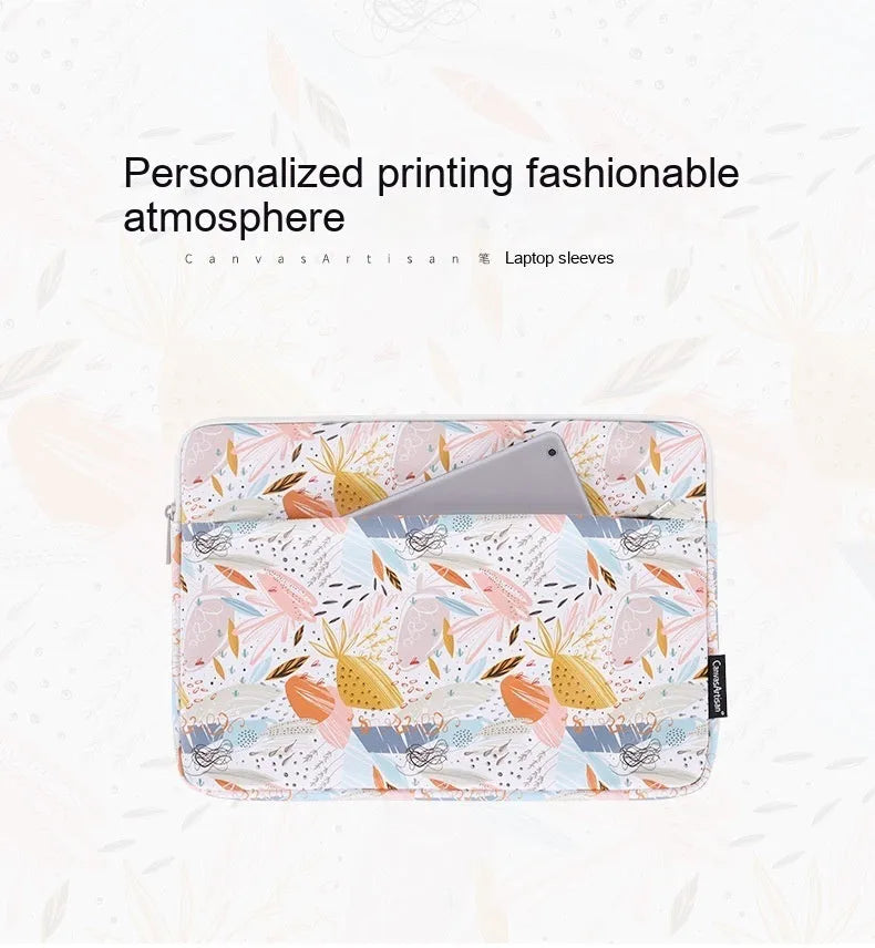 White waterproof PU leather laptop inner bag for 11 to 15 inch computers.