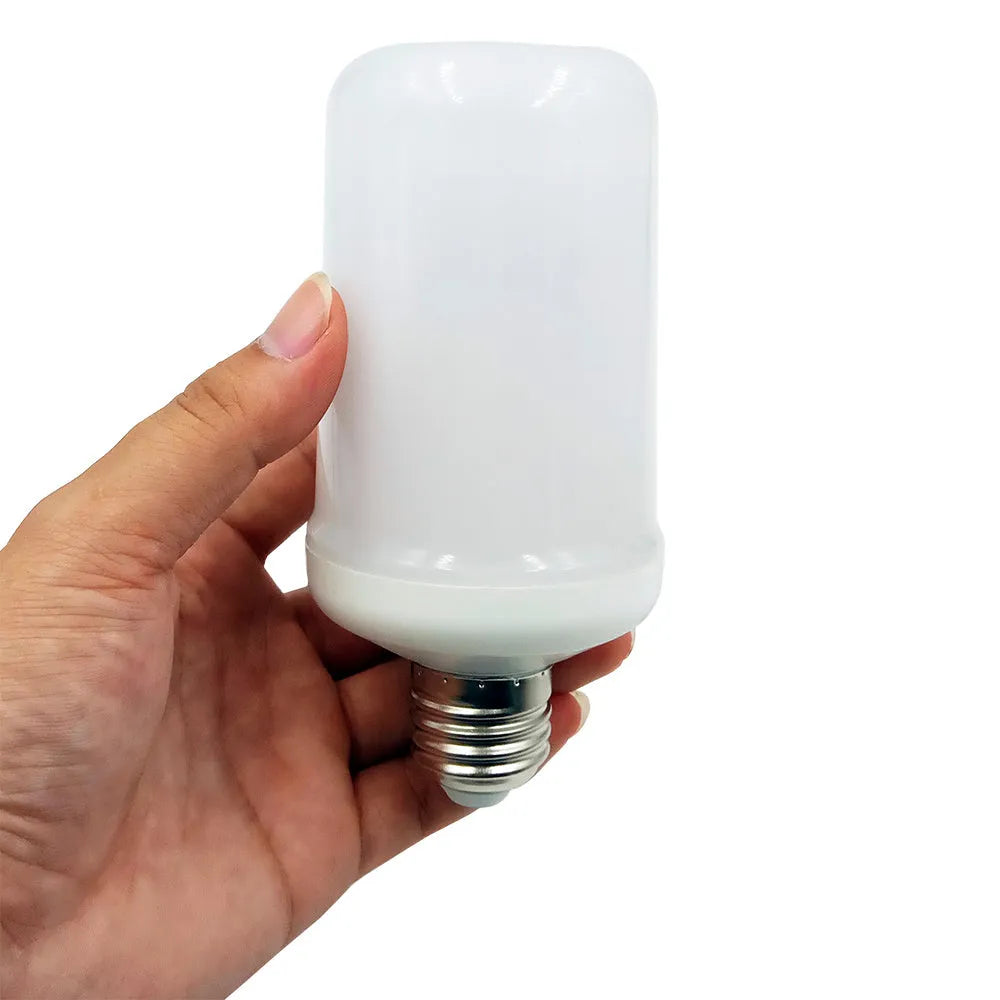 Decorative flame effect LED bulb with realistic flickering fire simulation for indoor lighting