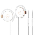 L1 sports earphone with ear hook design wired headset black colour