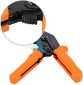 Yellow ratchet crimping pliers SN-28B 195mm alloy handle on workbench