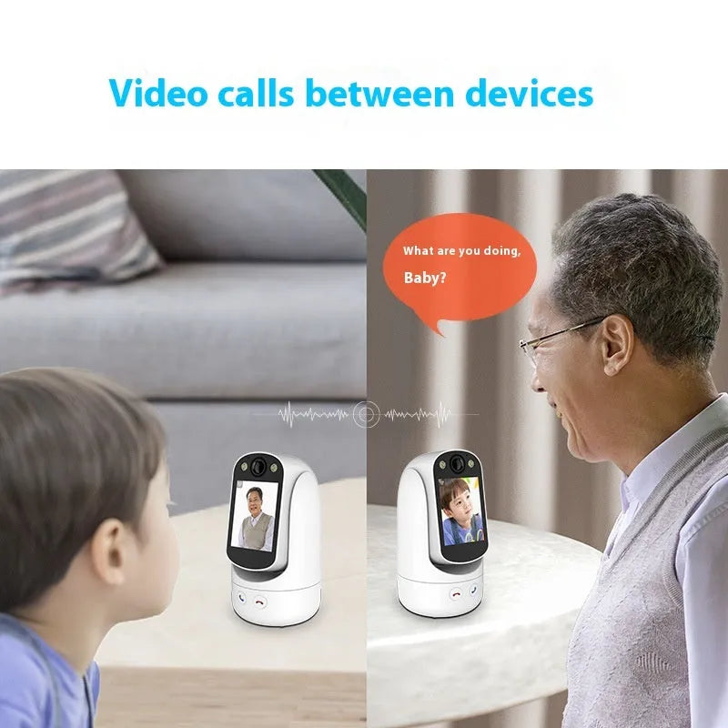 C20 two-way video call surveillance camera in white with 2.8-inch screen and 1080p HD lens