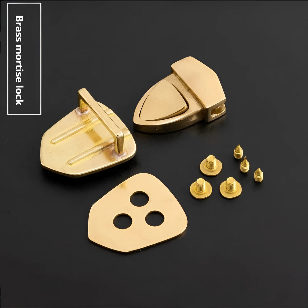 Pure brass bag hardware mortise lock duck tongue buckle for luggage accessories, old 29.5mm x 26mm and new 26mm