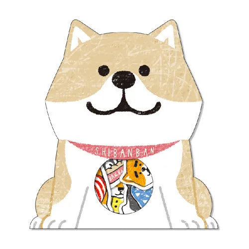 Pack of irregular-shaped dog stickers for hand account decoration in assorted colours