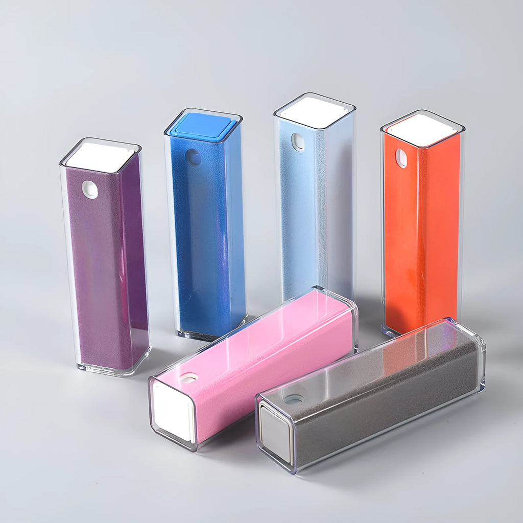 15ml screen cleaning spray bottle for mobile phones and tablets in six colour options