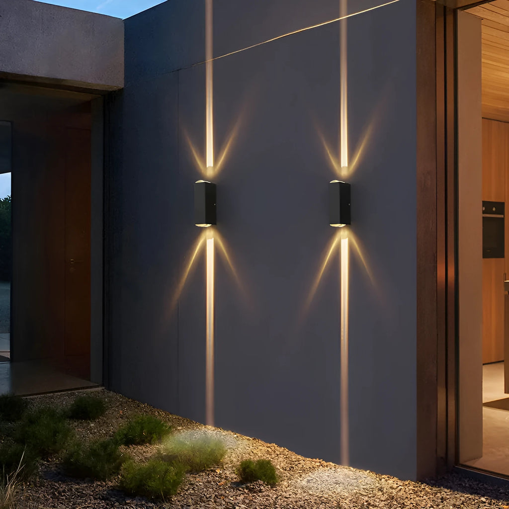 Modern simple outdoor waterproof LED wall lamp with aluminium shell and IP65 rating