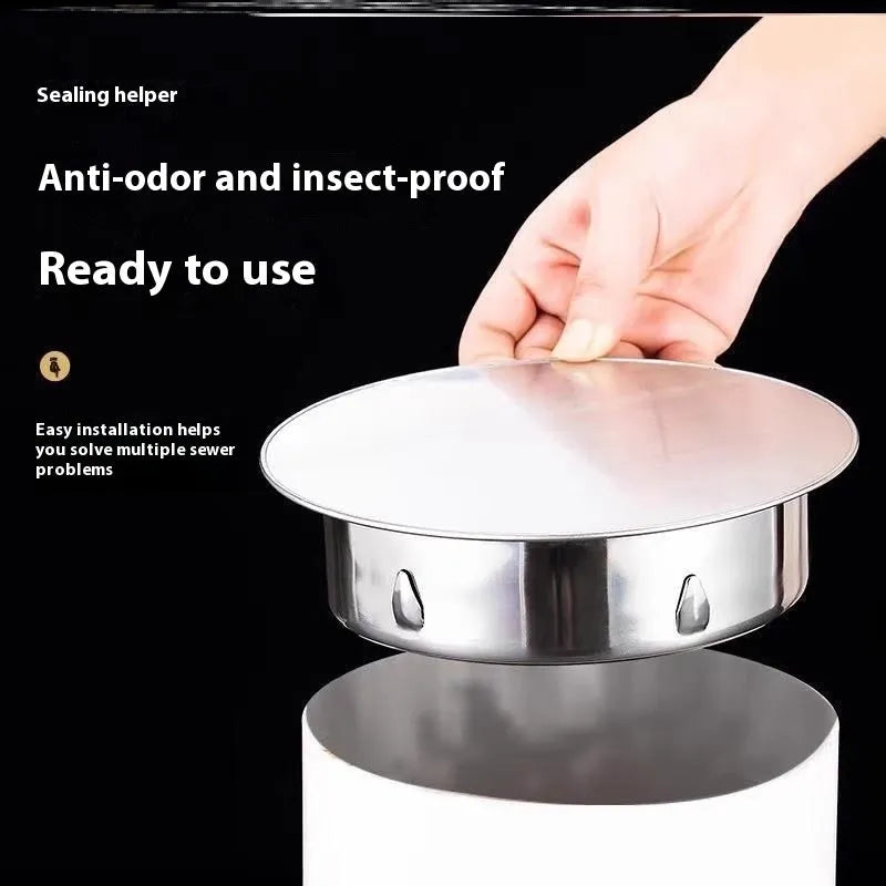 Stainless steel floor drain with deodorant seal for bathroom and kitchen drainage