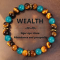 Natural stone crystal bracelet for women unisex casual style multiple colour options D0034