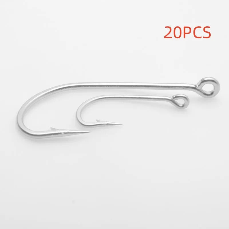 Alloy sea fishing hooks in multiple specifications for ocean boat fishing