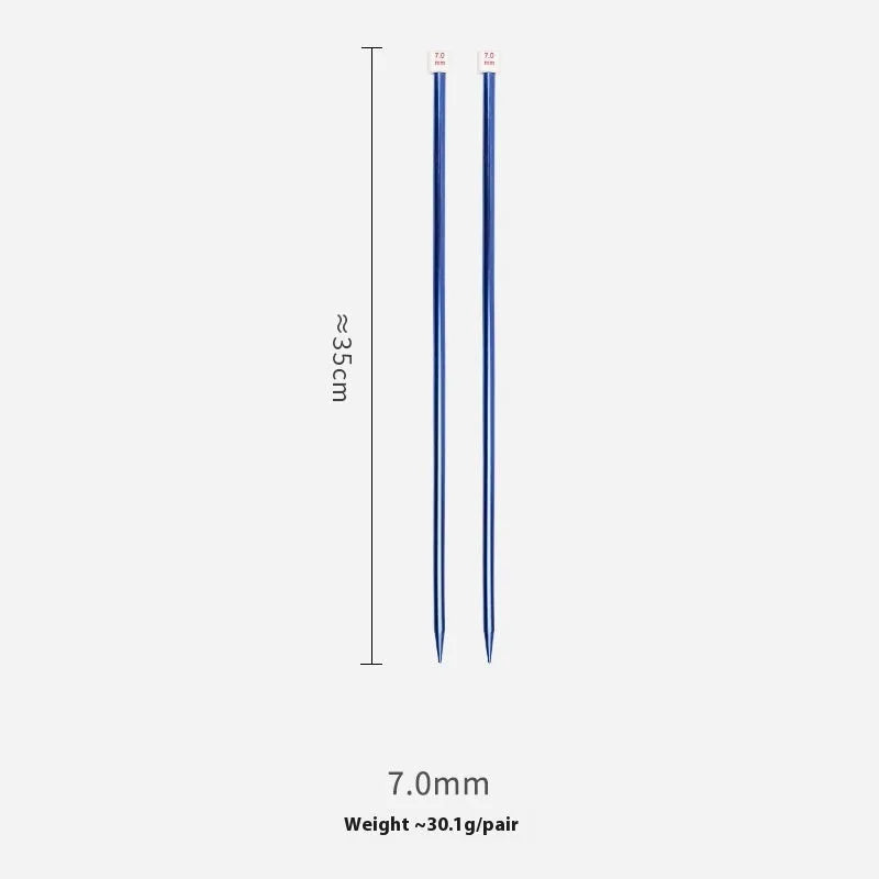 Aluminium crochet hook set with protective caps in 14 sizes from 2.0mm to 10.0mm