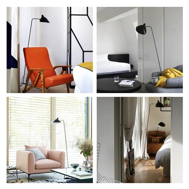 Duck tongue floor lamp or table lamp in black or white, Nordic style, 220V, for bedroom or study