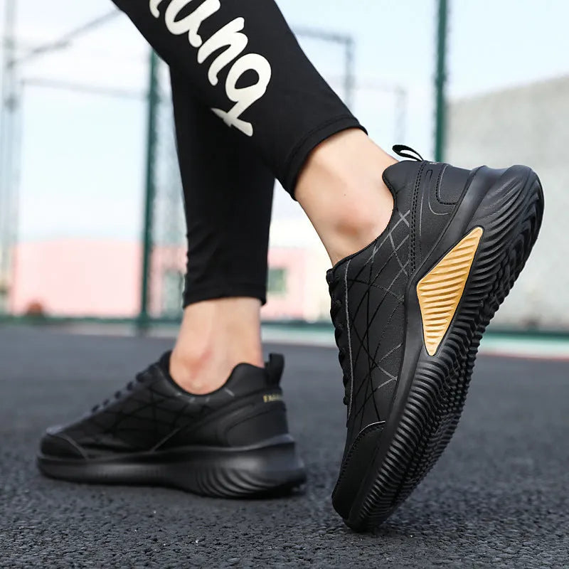 Casual sports running shoes with microfiber upper, mesh lining, PU sole, colour-matching design, sizes 39-44