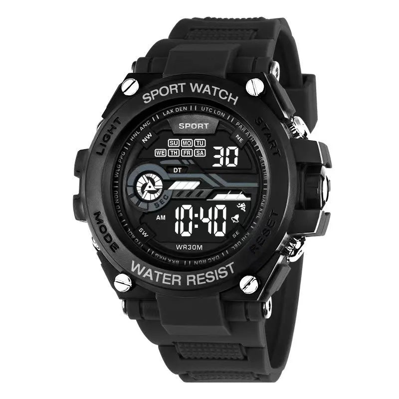 Fashion electronic watch with multiple colour options for teenagers and students