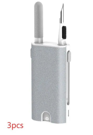 5-in-1 digital device cleaning kit with flocking sponge, brush and metal pen tip