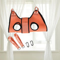 Cat grooming restraint bag in hammock design for nail cutting and bathing procedures