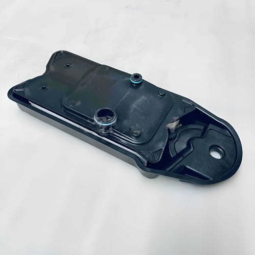 Black automotive crankcase ventilation filter for vehicle PCV system maintenance