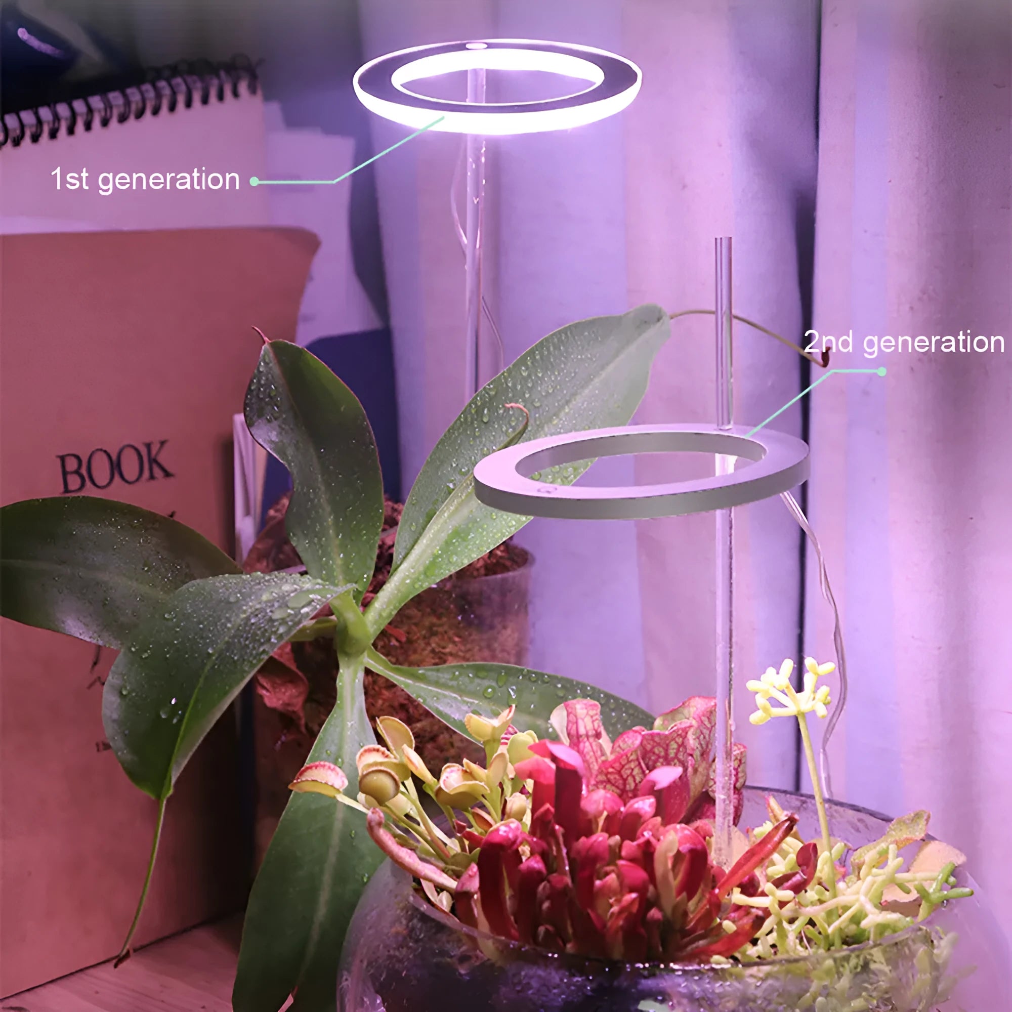 USB-powered full spectrum LED grow light angel ring phytolamp for indoor plants